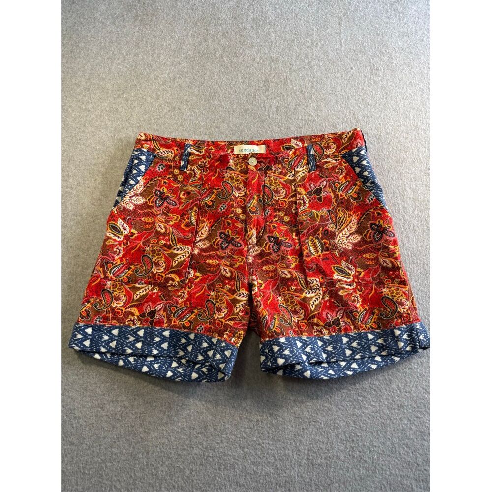 Sundance boho paisley pattern summer shorts S